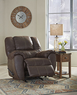  																			Mcgann Walnut Rocker Recliner
																		 