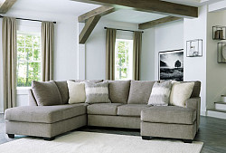  																			Creswell Stone Sectional - 2 Pc.
																		 