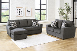  																			Cascilla Slate Living Room Set - 2 ...
																		 