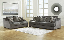  																			Lessinger Pewter Living Room Set - ...
																		 