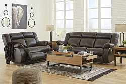  																			Denoron Choc. Pwr Reclining Living ...
																		 