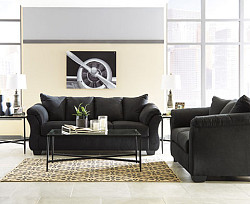  																			Darcy Black Living Room Set - 2 Pc.
																		 