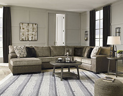  																			Abalone Chocolate Sectional - 3 Pc.
																		 