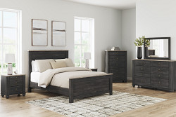  																			Nanforth Queen Bed Room Set - 7 Pc.
																		 