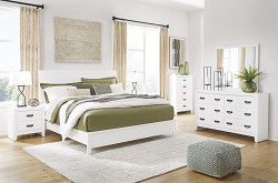  																			Binterglen White King Bed Room Set ...
																		 