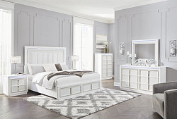  																			Chalanna White Queen Bed Room Set -...
																		 