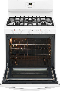  																			Frigidaire 5 Burner White Gas Stove
																		 