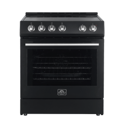  																			Forno 30" Black Electric Stove
																		 