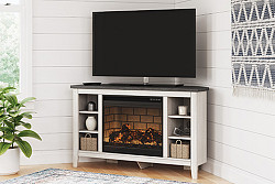 																			Dorrinson Corner Tv Stand W/firepla...
																		 